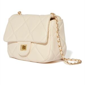Fashion Nova Timeless Fashion Quilted Crossbody Bag - Nude  Bag Purse Cream